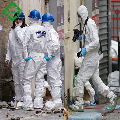 Μίας χρήσης προστατευτικές φόρμες εσθήτων απομόνωσης φορμών PPE SMS