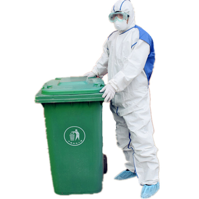 PPE απομόνωσης προστατευτική ΓΆΤΑ ΙΙΙ τύπος 3b 4b Hazmat νοσοκομείων φορμών χημική με κουκούλα